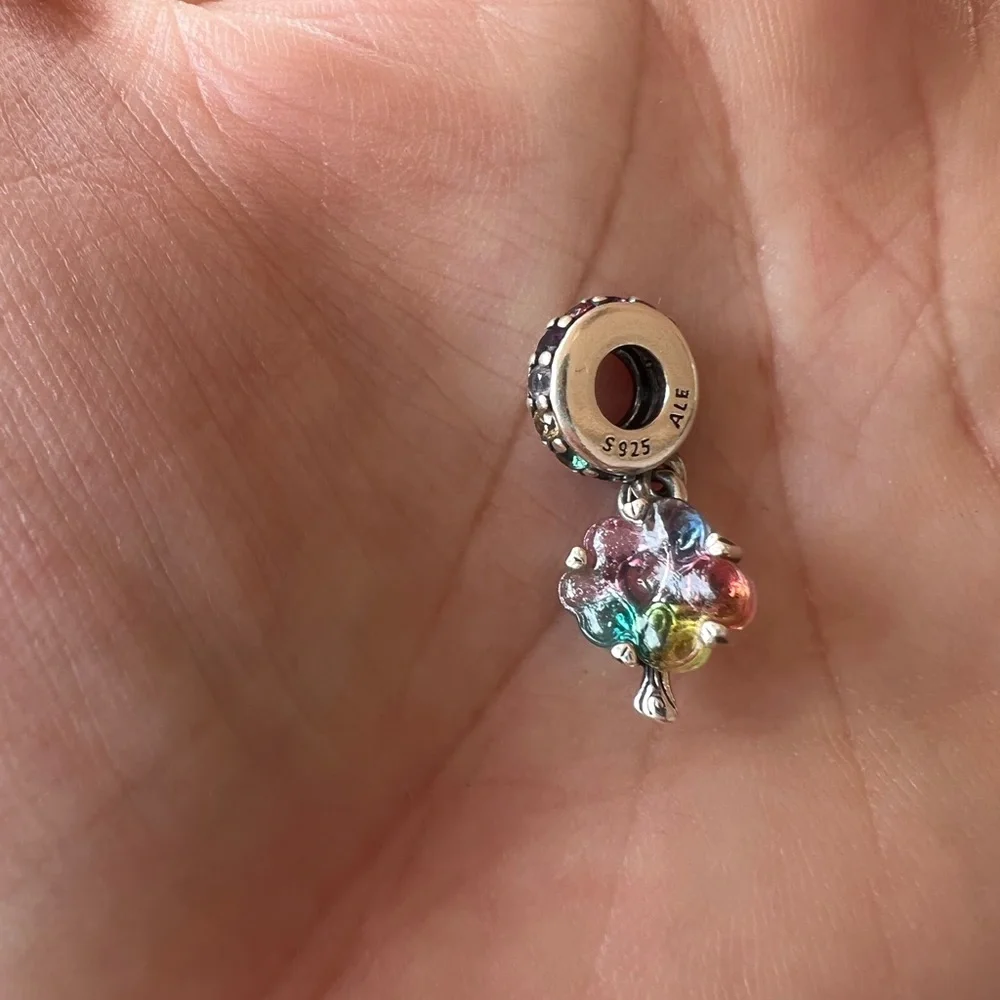Pandora Silver Charm with Multicolor Gemstones - Picture 5 of 5